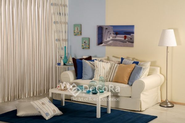 LBNT003-perdea-alb-dungi-modern-maro-buline-albastru-ieftin