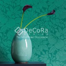 LSDO003_tapet_flori_turcoaz_turcoise_albatru_verde