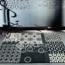 LxxC025-covor-model-geometric-alb-negru