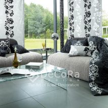 LxxJ003-panouri-japoneze-model-floral-alb-negru