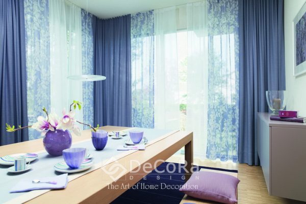 LxxT022-draperie-albastru-uni-perdea-alb-model-floral-modern-tineresc