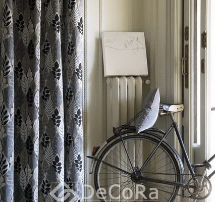 PSTT031-draperie-gri-model-floral-negru-alb-modern