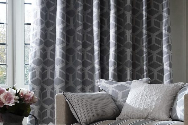 PXXT160-draperie-model-geomtric-albastru-alb