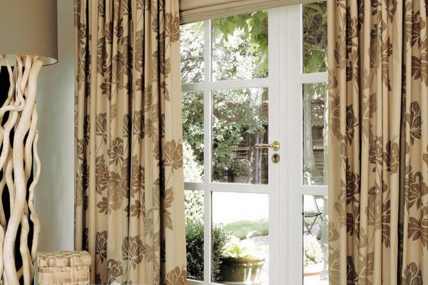 PXXT230-draperie-floral-bej-auriu-maro-elegant-clasic