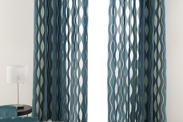 PXXT274-perdea-albastru-model-geometric-alb-modern