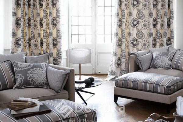 SXXT305-draperie-model-floral-alb-gri-galben-clasic-elegant