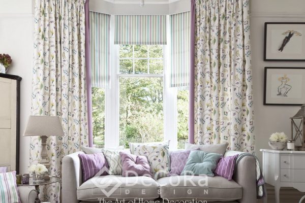 SXXT307-draperie-model-floral-galben-albastru-mov-rulou-dungi