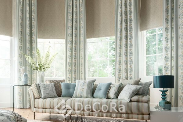 SXXT313-draperie-model-floral-alb-albastru-elegant-clasic