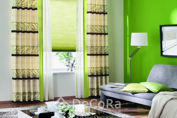 perdea-draperie-rulou-verde-alb-dungi-negru