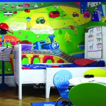 SxxW010-tapet-copii-verde-albastru-rosu-galben-mov-modern