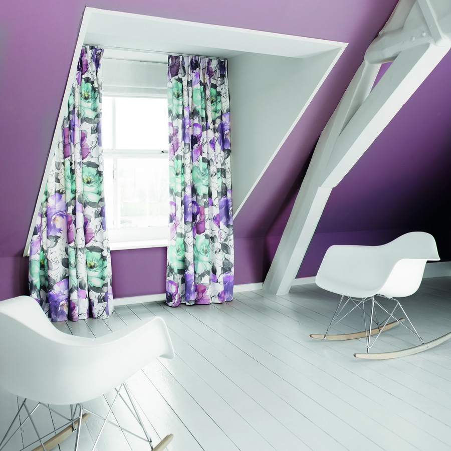 SXXT316-draperie-model-floral-mov-verde-alb