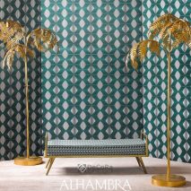 ALHAMBRA-GATSBY-F11-DRESSING-LUXOS-ELEGANT-VERDE-TURCOAZ-AURIU-METALIC-STIL-ART-DECO