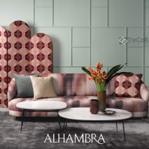 ALHAMBRA-GATSBY-F7-ART-DECO-PANOU-TEXTIL-MODELE-GEOMETRICE-STILIZATE-PURPURIU-ELEGANT-TAPITERIE