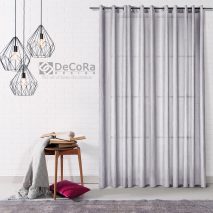 31 342 Fenice-SIMTA-PERDEA-DRAPERIE-GRI-PERNA-DECORATIVA-ROZ