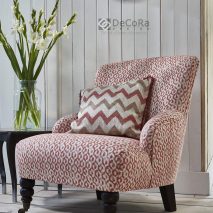 AL FRESCO CAM 4-PERNA-DECORATIVA-IMPRIMEU-GRAFIC-TAPITERIE-FOTOLIU-ROSU-ALB