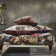 LOST HORIZON CAM 6-TAPITERIE-TABURET-IMPRIMEU-FLORAL-NUANTE-MARO-BEJ-ALB-ALBASTRU-PERNE-DECOR-SET