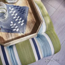 PARADE CAM 6-TAPITERIE-TABURET-MATERIAL-CULORI-VERDE-ALBASTRU-BLEU-ALB-SERVET-MASA-IMPRIMEU-FLORAL