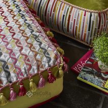 RIO CAM 7-TAPITERIE-TABURET-MULTICOLOR-CIUCURI-COLORATI