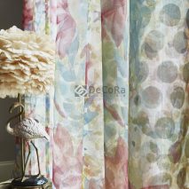 RIVIERA CAM 6-PERDEA-IMPRIMEU-FLORAL-PASTELURI-ABAJUR-PUF