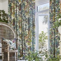 SOUTH PACIFIC CAM 10-DRAPERII-IMPRIMEU-MODEL-FLORAL-SET-PERNE-DECORATIVE