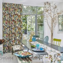 SOUTH PACIFIC CAM 5-DRAPERII-DECORATIVE-IMPRIMEU-MODEL-FLORAL-DECOR-DINING-FATA-MASA-MODEL-FLORAL-PERNE-DECORATIVE