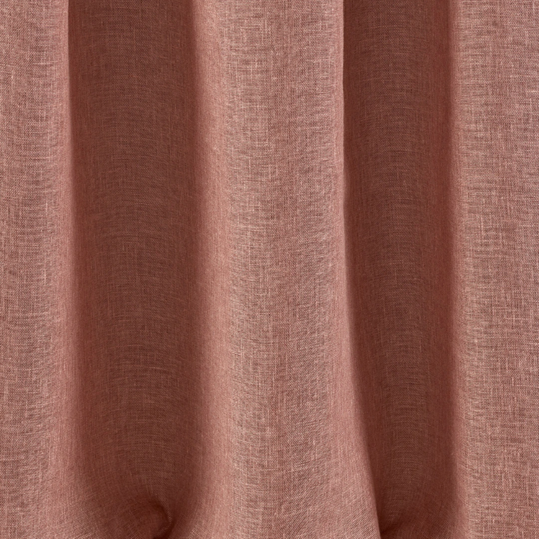 Perdea de in cu fibre sintetice roșie premium