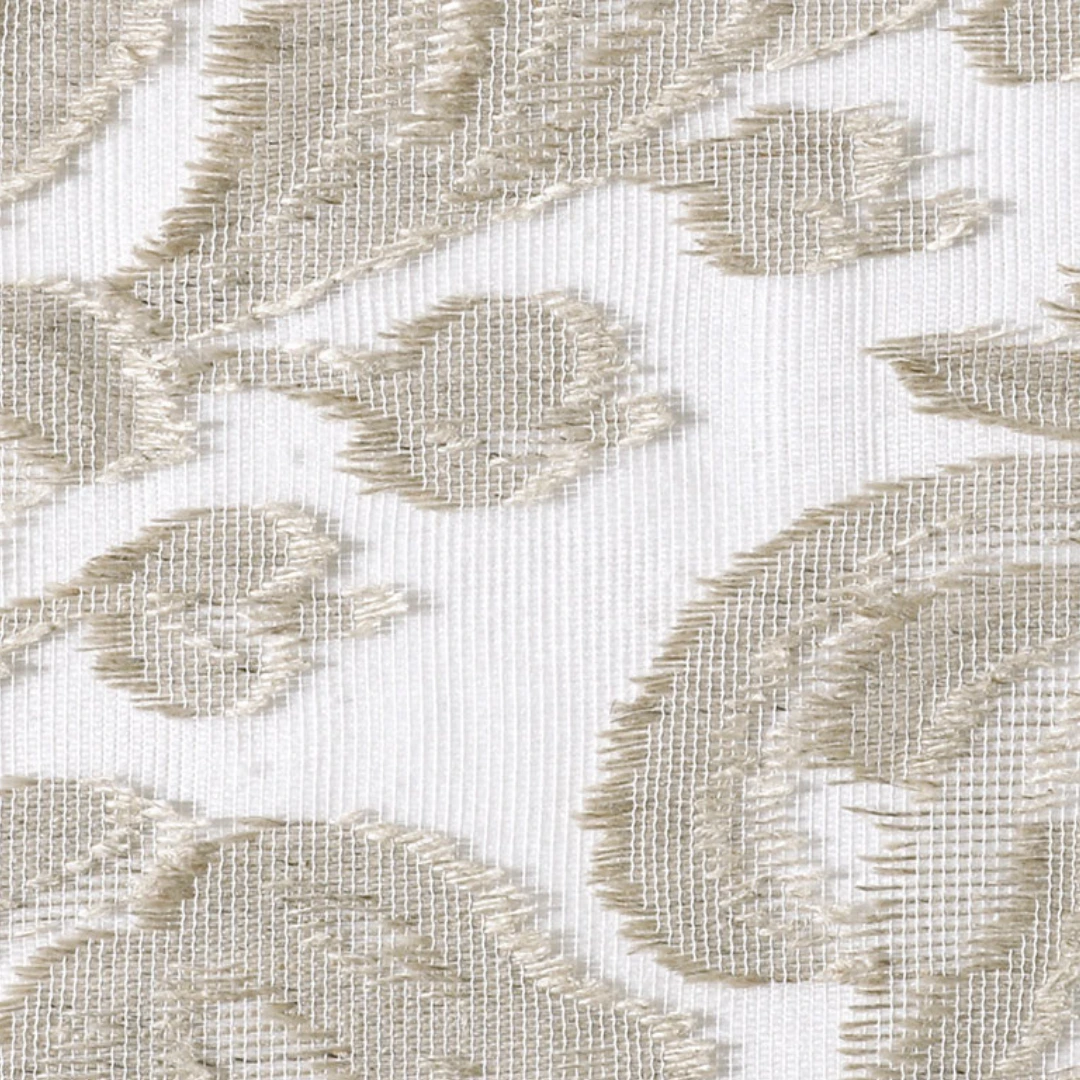 Perdea de in brodată de lux