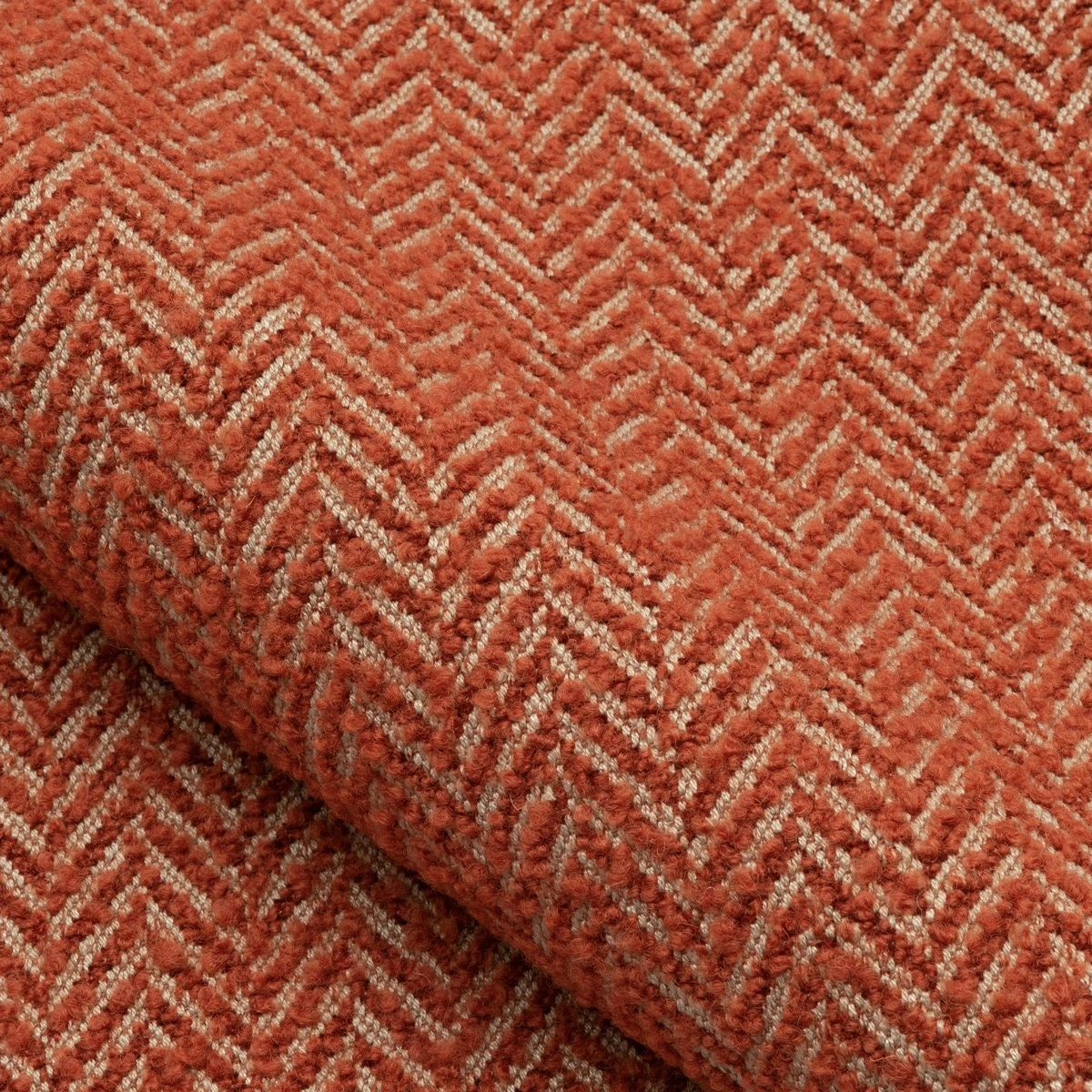 Draperii de lână cu bumbac de lux texturate cu model herringbone