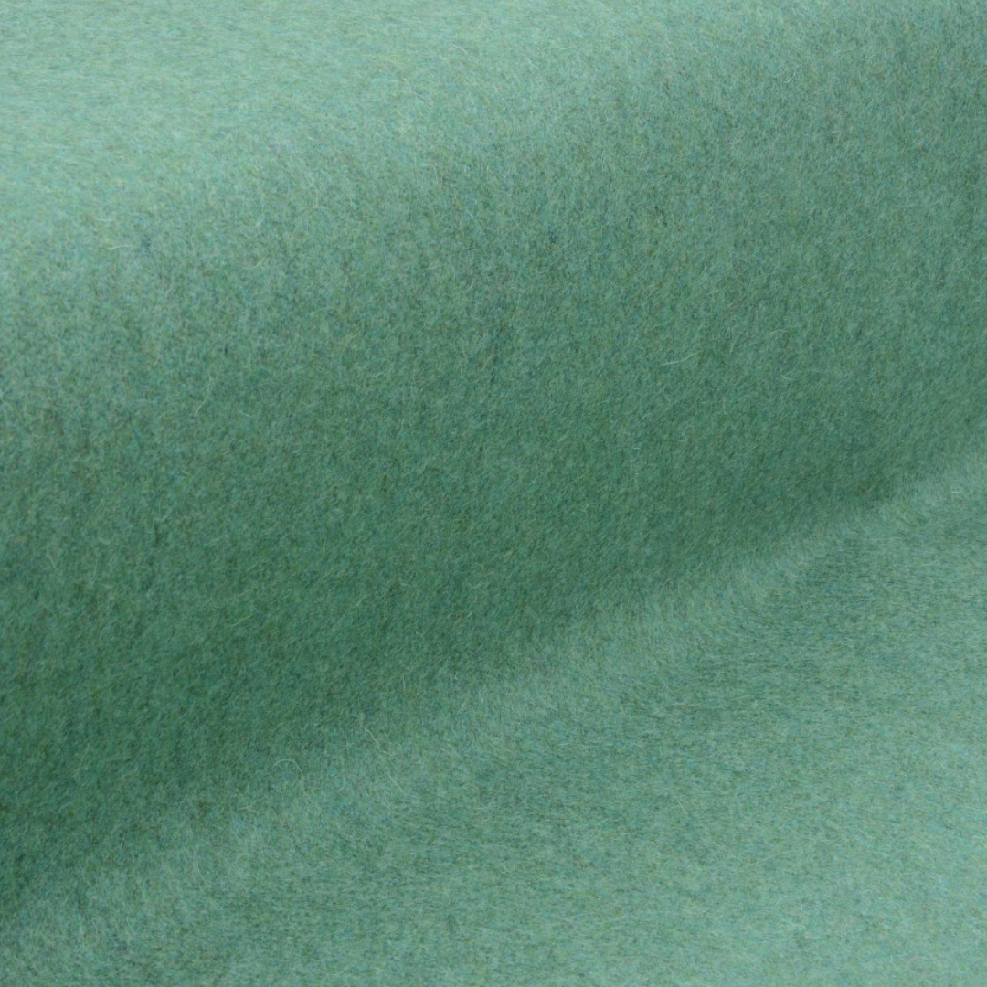 Draperii de lână reciclată premium verde uni