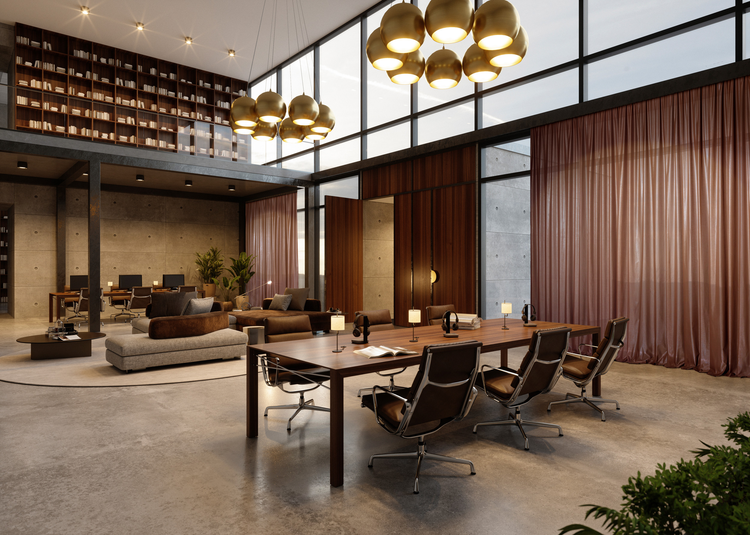 Draperie fonoabsorbantă pentru birouri