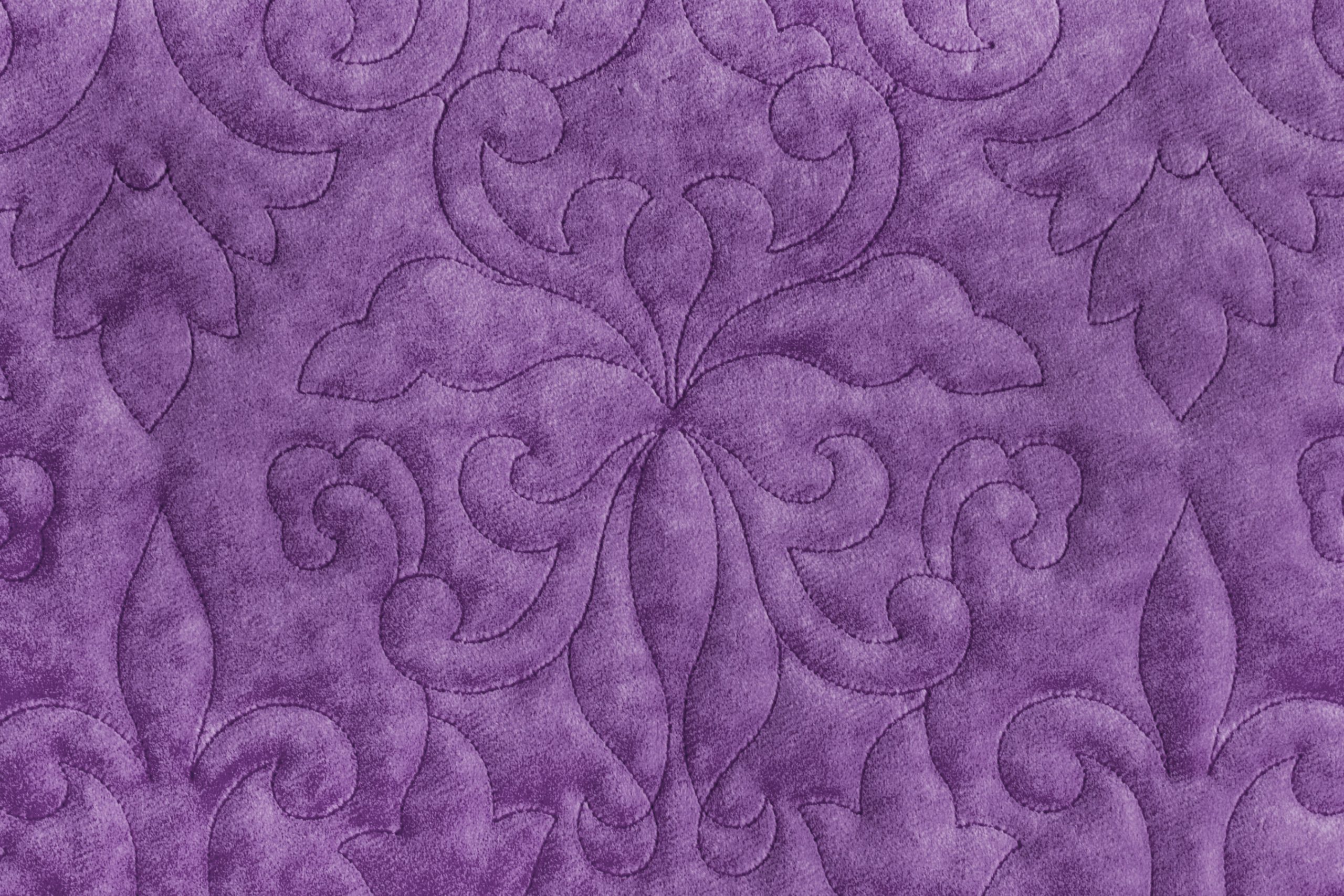 Draperie fonobsorbantă mov cu model clasic