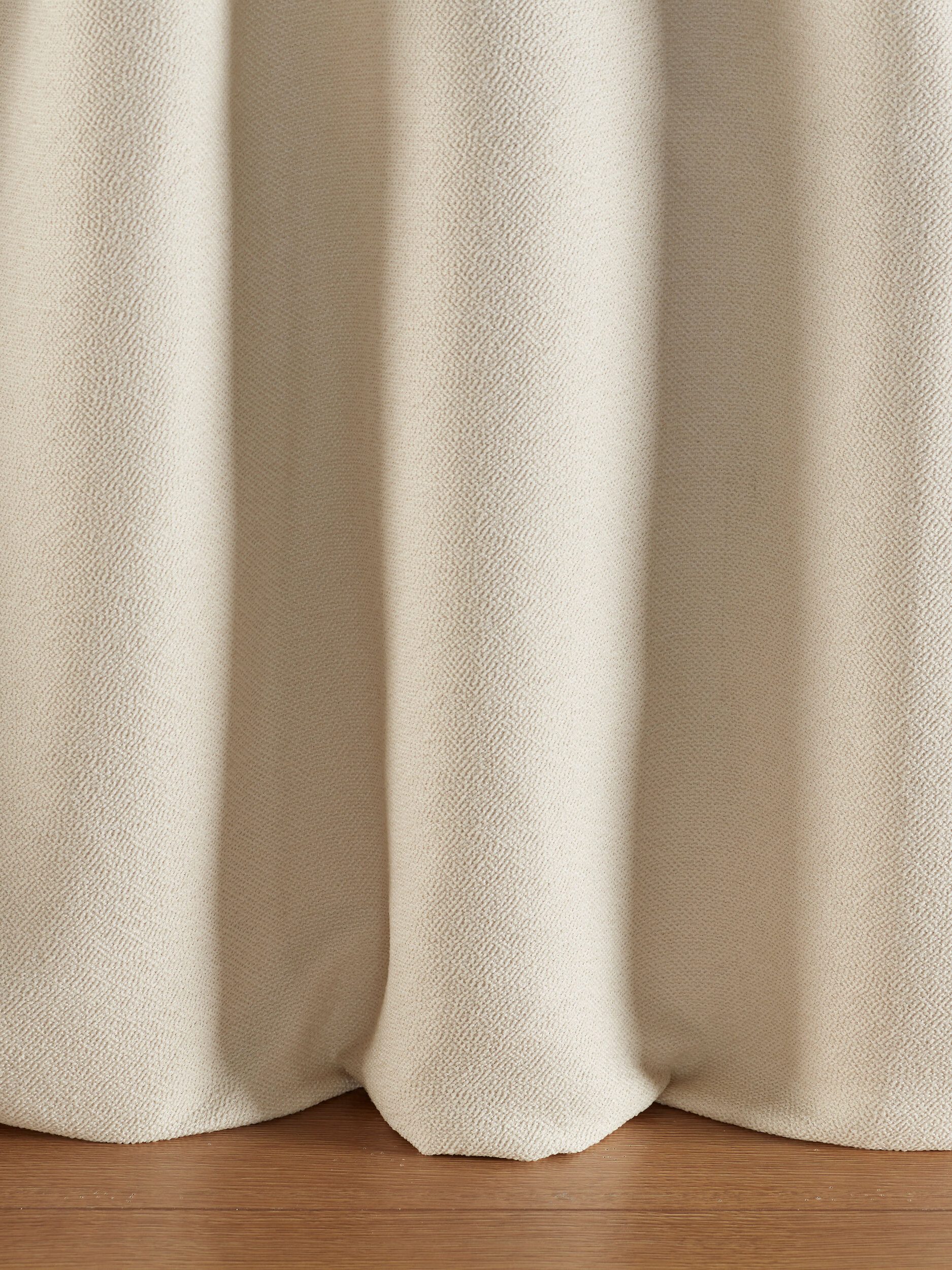 Draperie fonoabsorbantă albă texturată