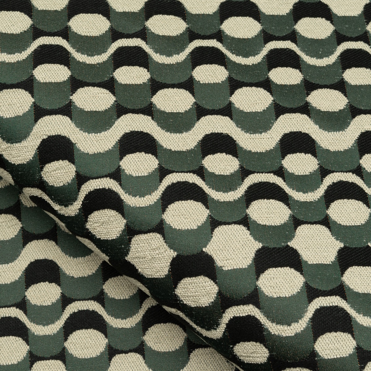 Material pentru draperii ignifugate jacquard cu model abstract