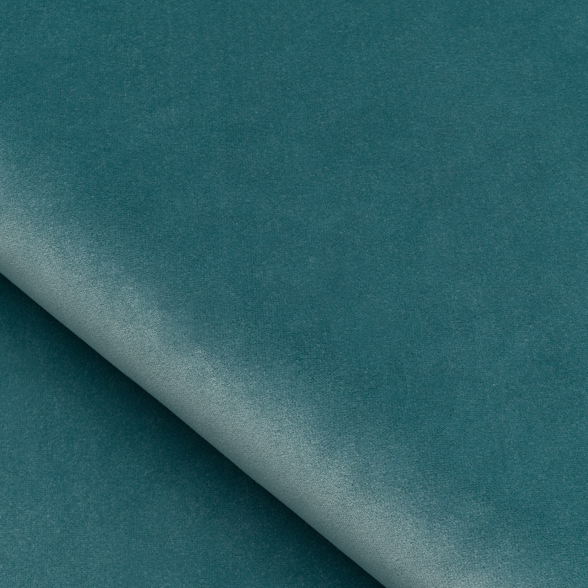 Material pentru draperii de catifea ignifugate uni turcoaz