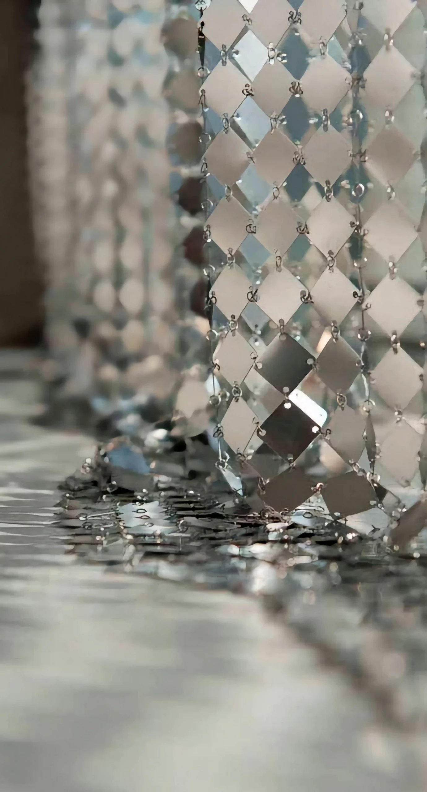 Perdele metalice în formă de romb din inox sau aluminiu