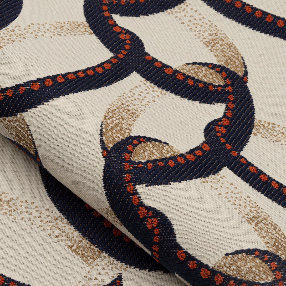 Draperii pentru exterior jacquard cu model abstract