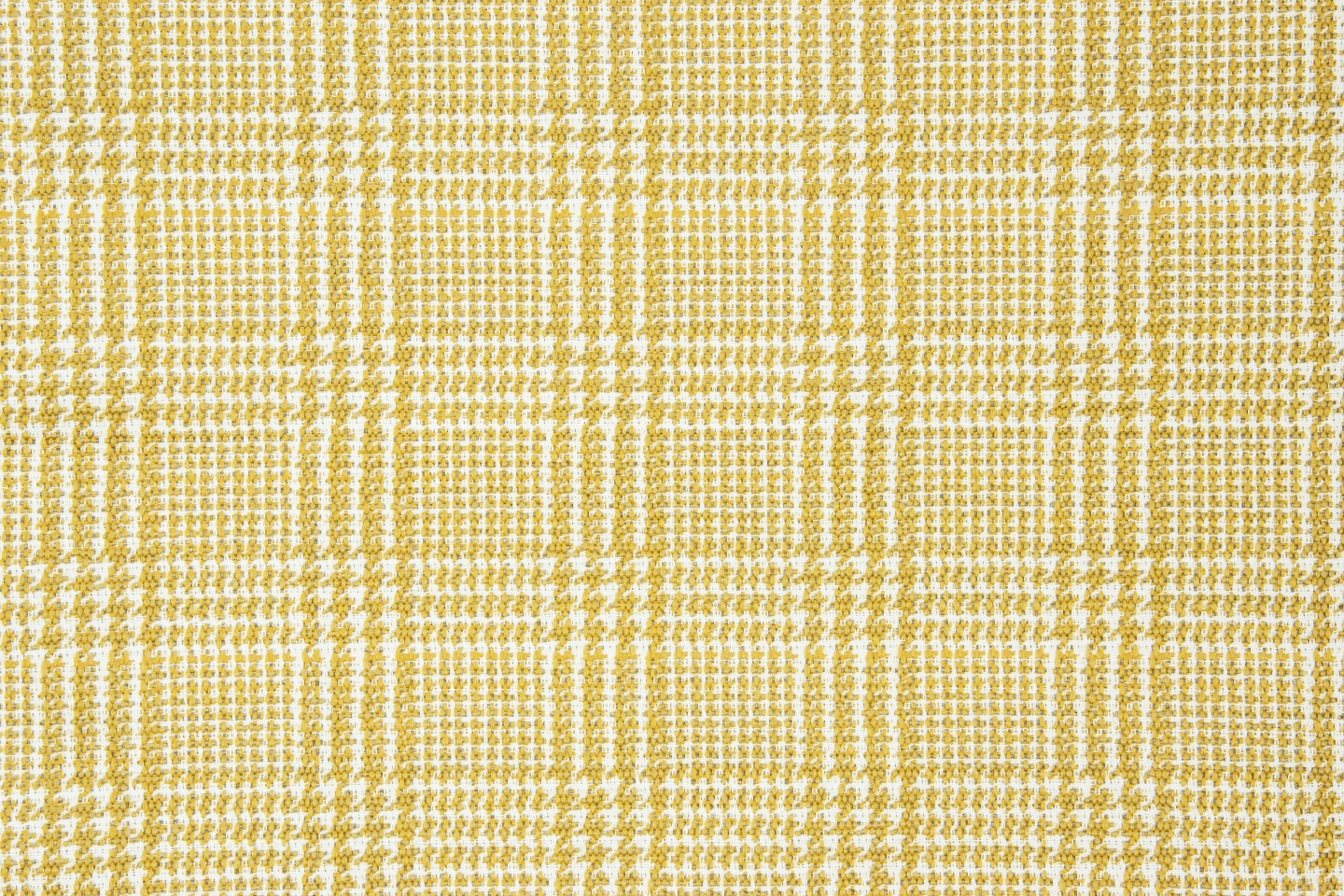 Draperii de exterior galben cu model tartan