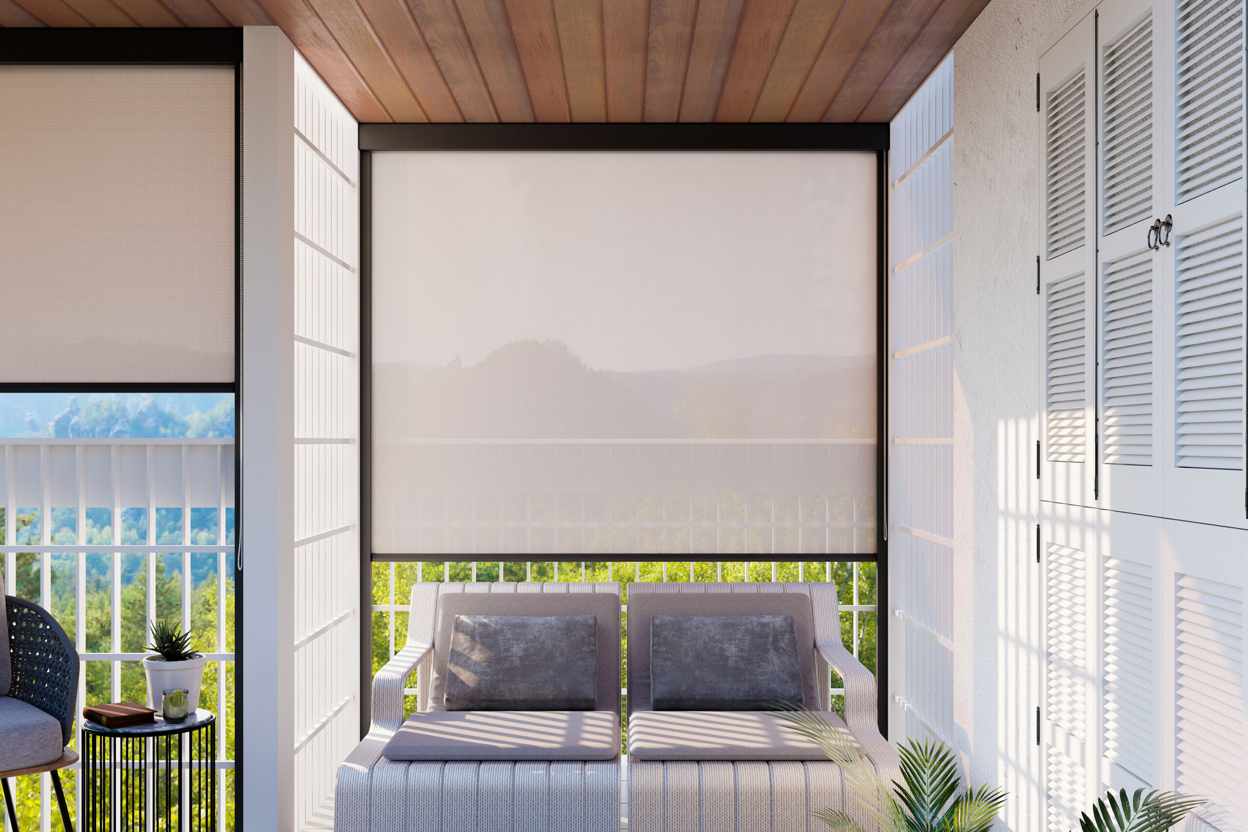 Panouri japoneze albe