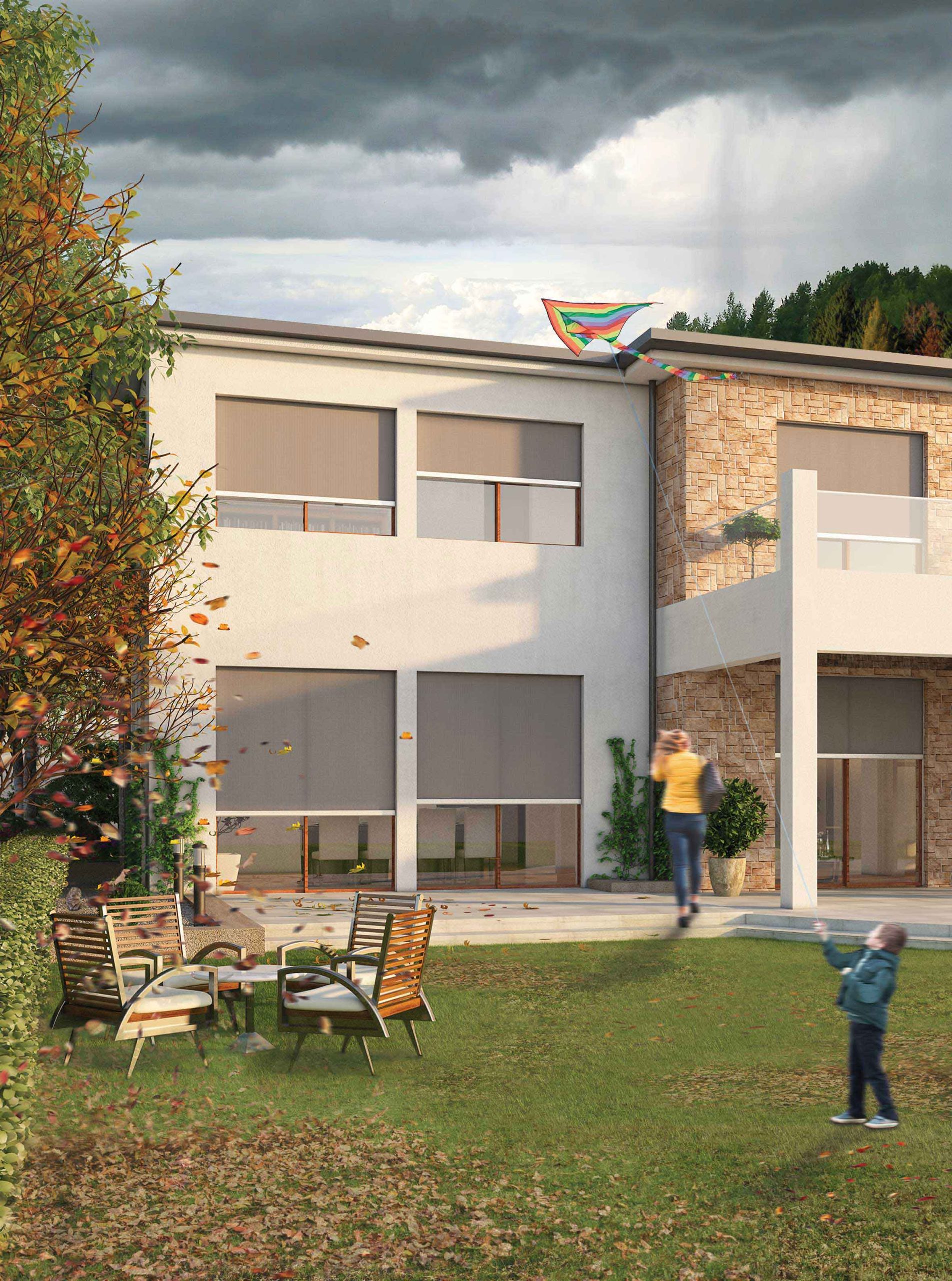 Panouri japoneze negre