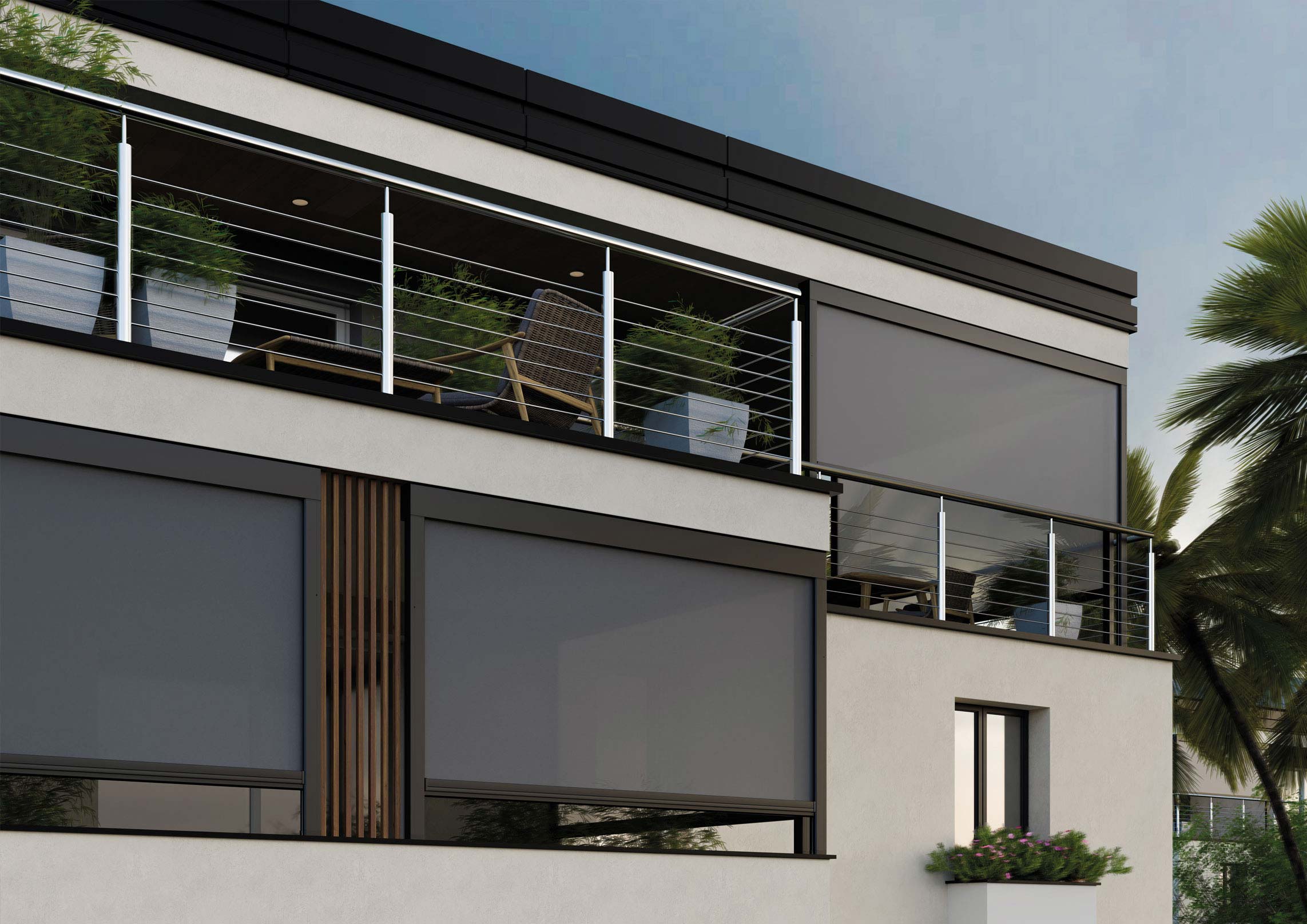 Panouri japoneze albe