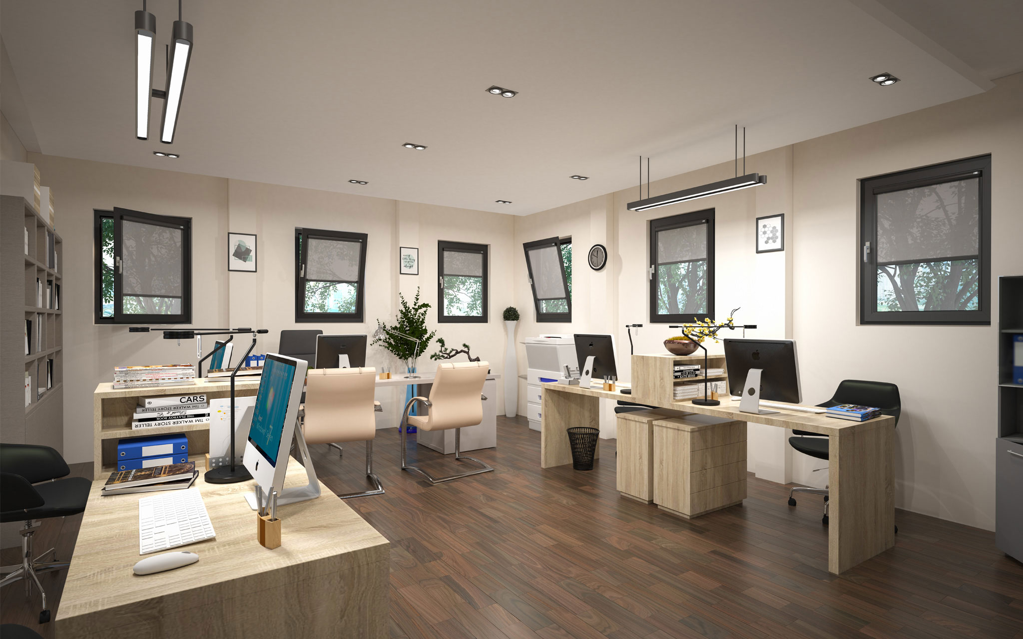 Rulouri screen pentru birou