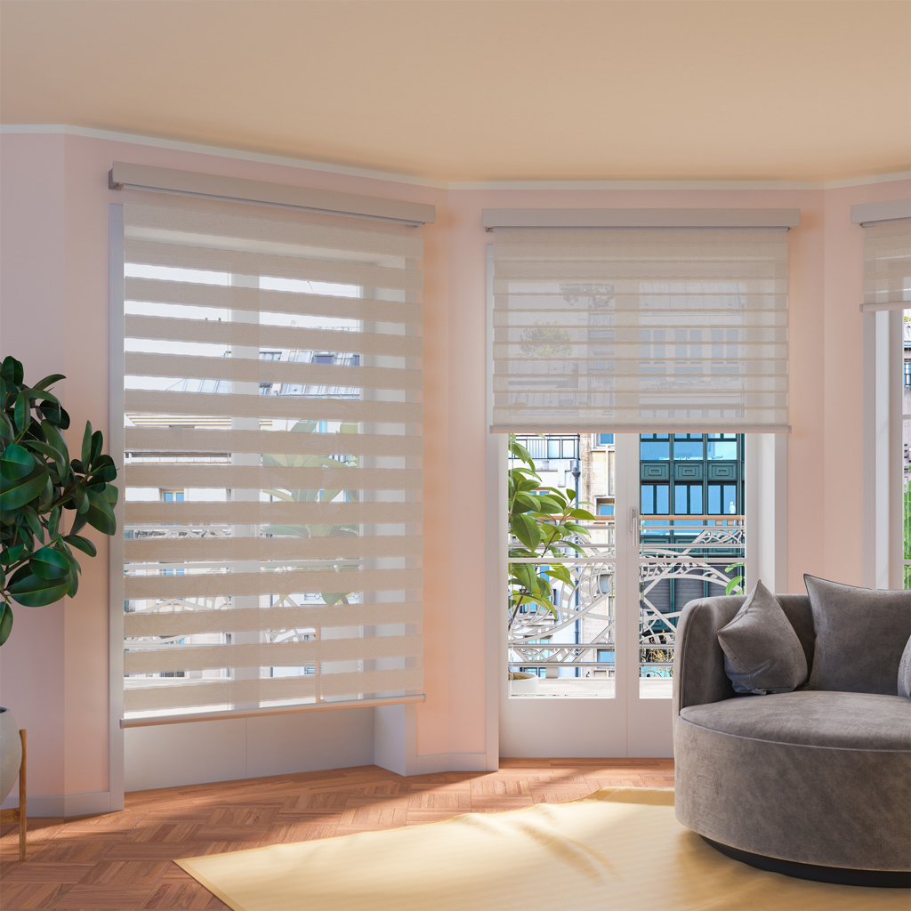 Rulou zebră pentru living