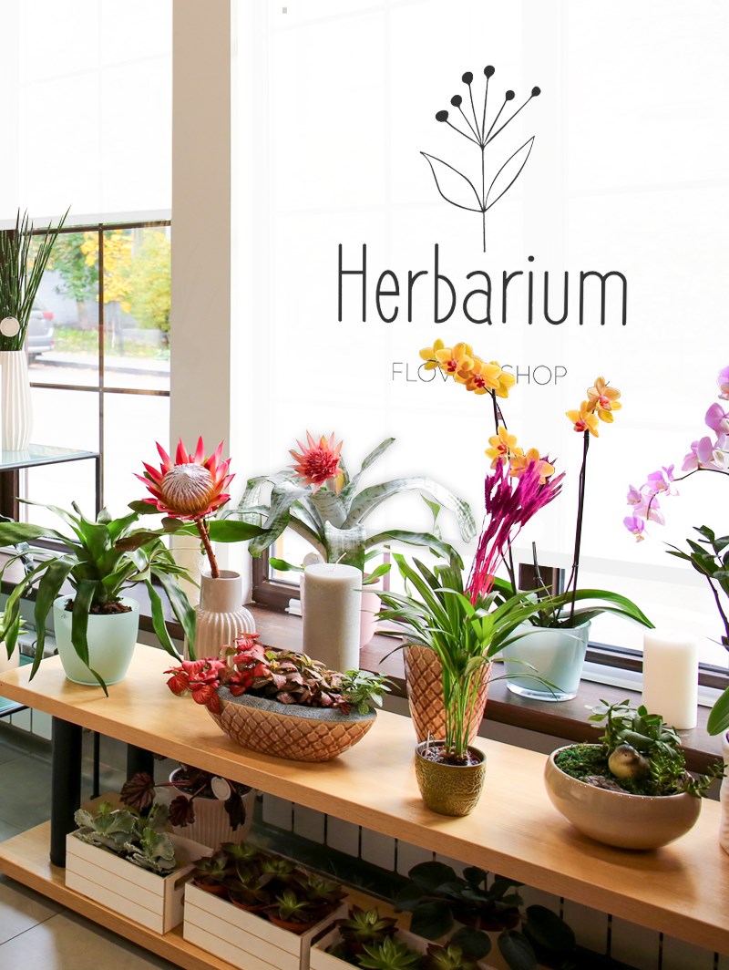 Rulou personalizat cu logo pentru florărie