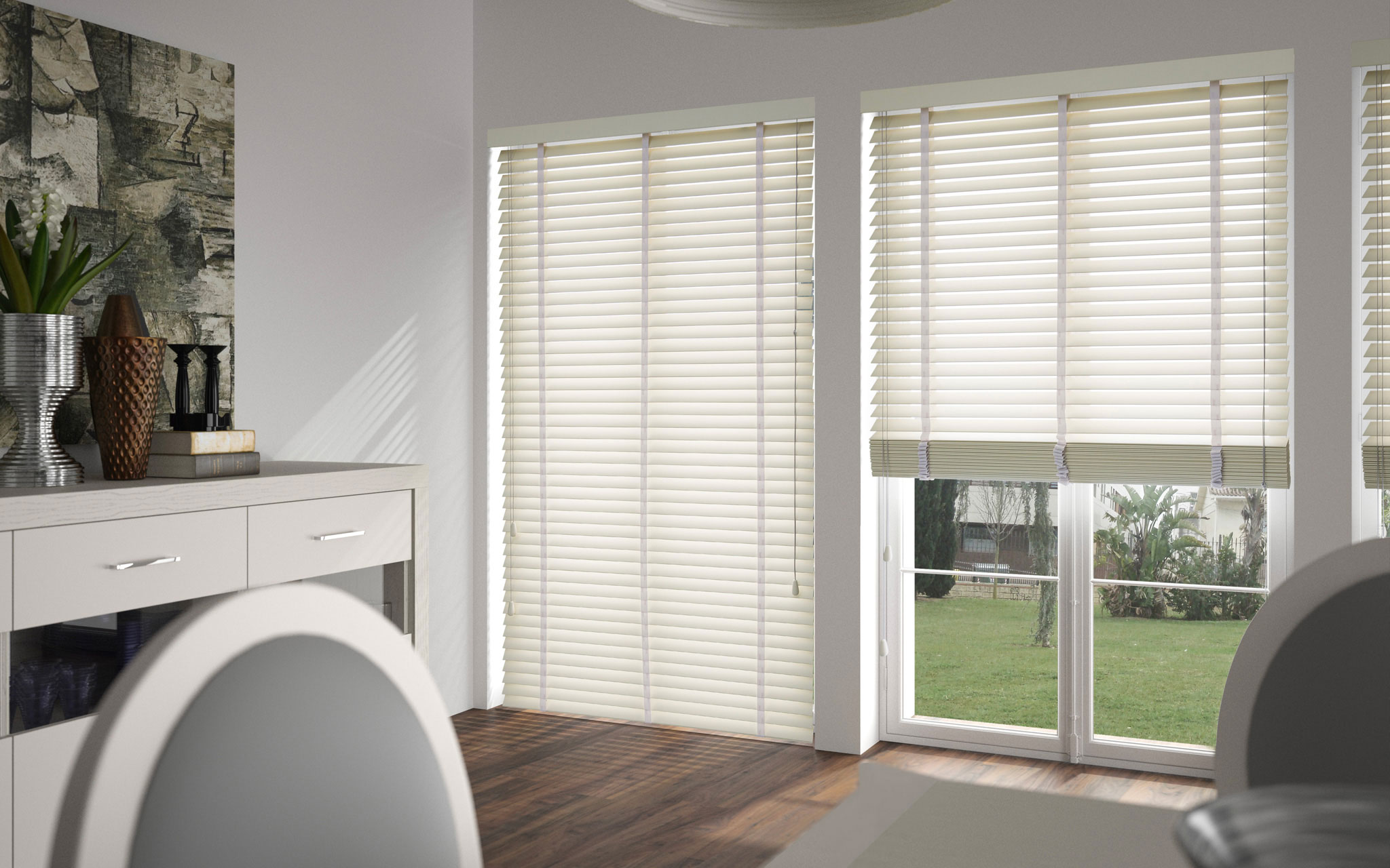 Jaluzele orizontale pentru living