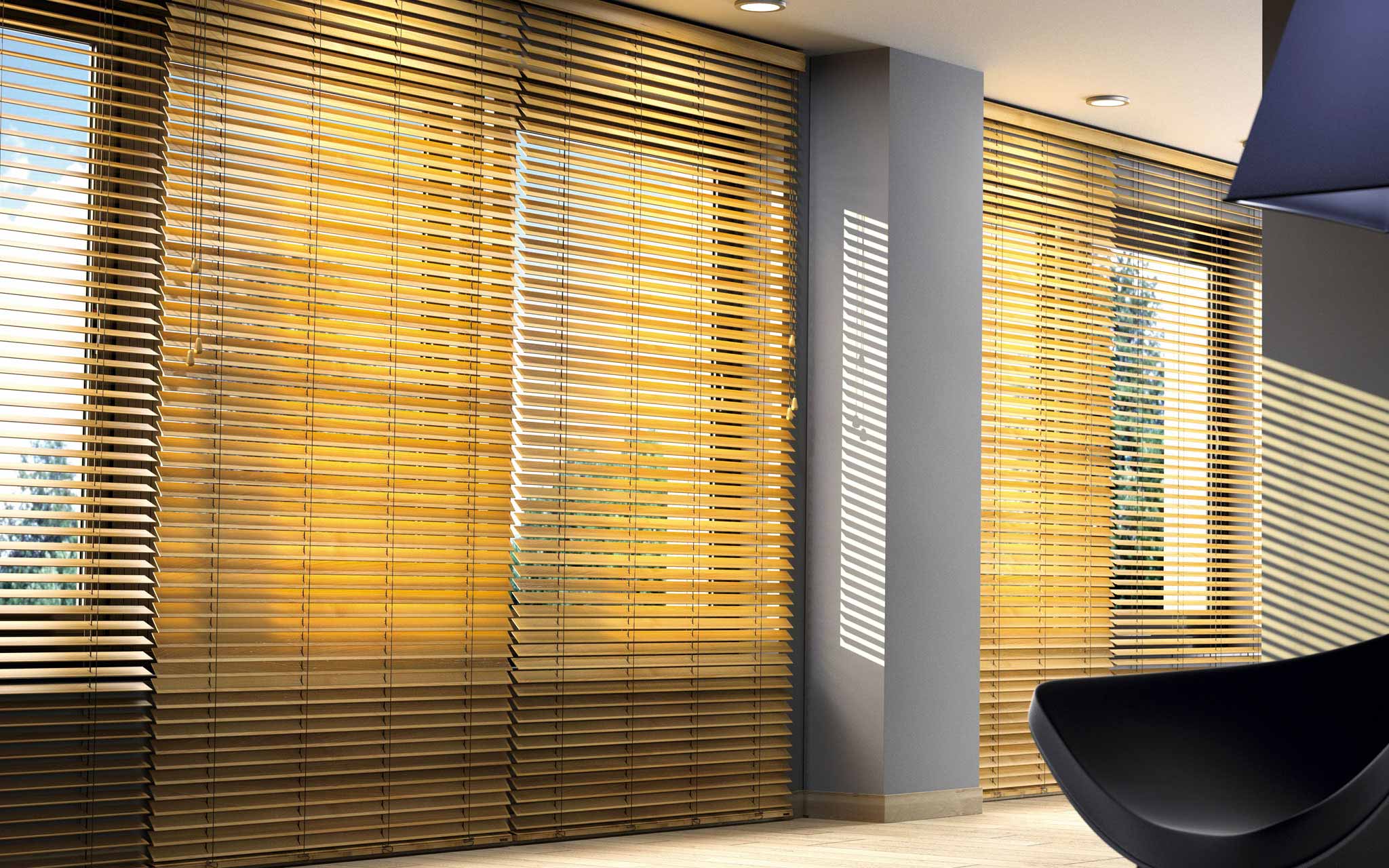 Jaluzele orizontale pentru living