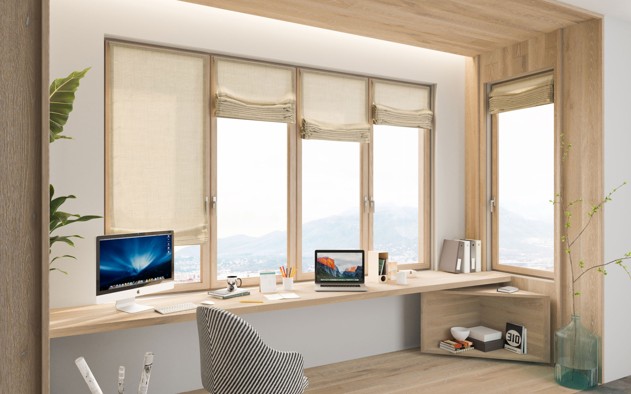 Storuri venețiene pentru dormitor bej