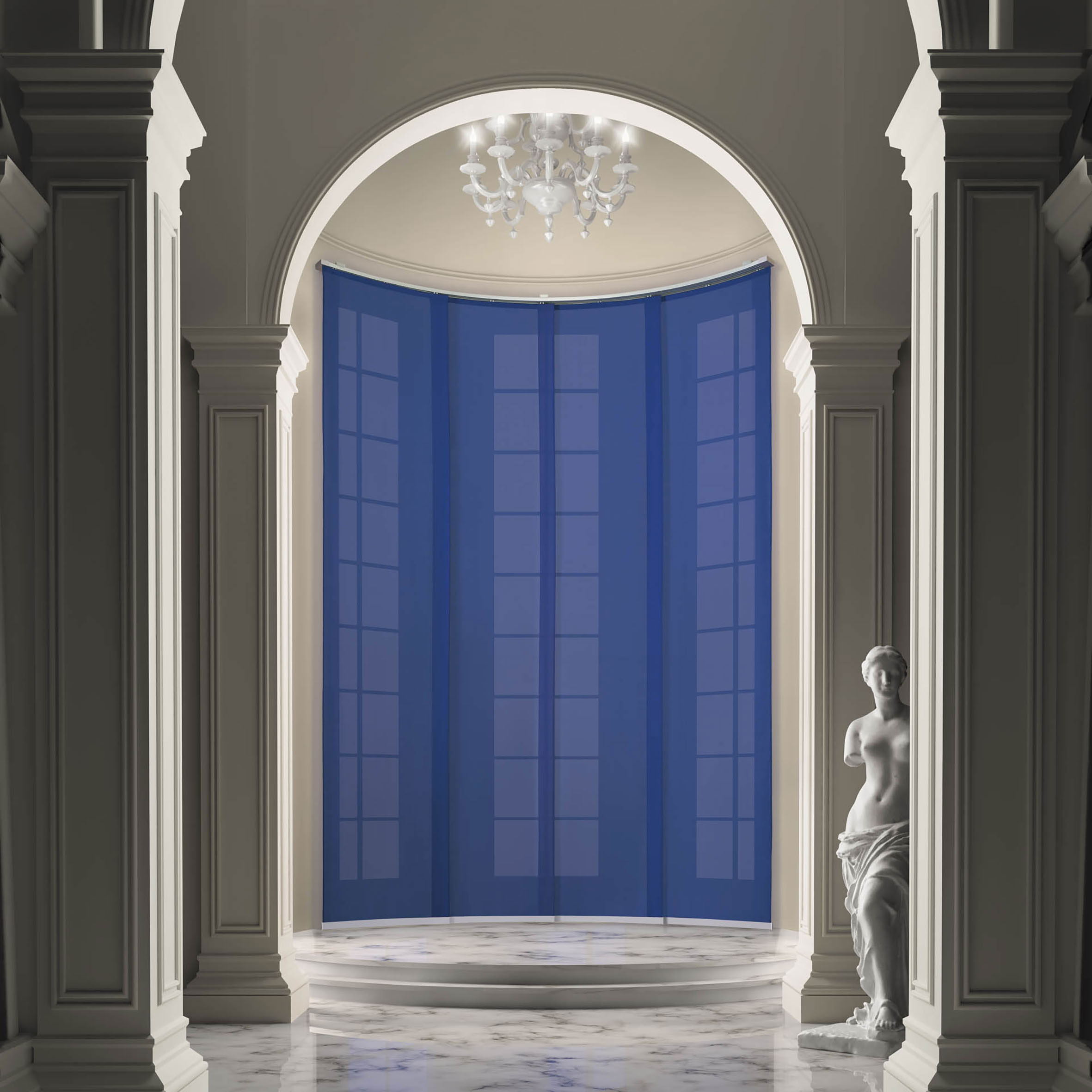 Panouri japoneze albastre