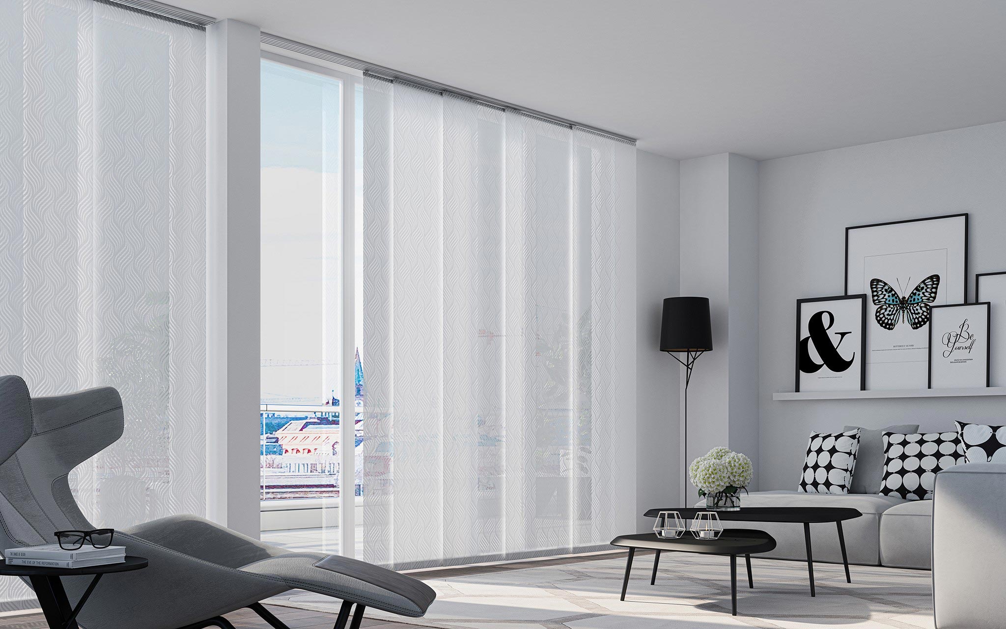 Panouri japoneze albe